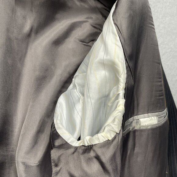 Michael Michael Kors Mens Gray 2 Piece Pinstripe Wool Suit 38R - Picture 6 of 11